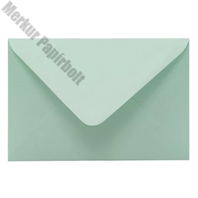 Boríték színes KASKAD LC/6 enyvezett 114x162mm 61 világos zöld 50 darabos