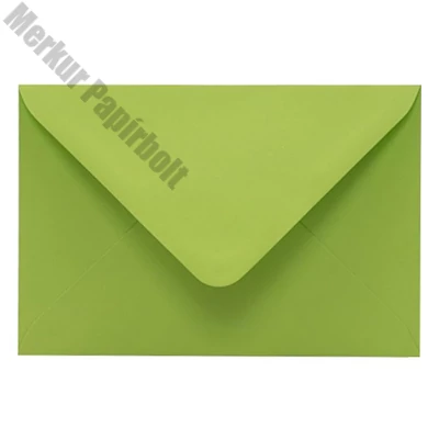 Boríték színes KASKAD LC/6 enyvezett 114x162mm 66 lime zöld 50 darabos