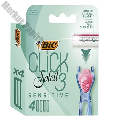 Borotvafej BIC Soleil Click3 Sensitive női 4 darab/bliszter
