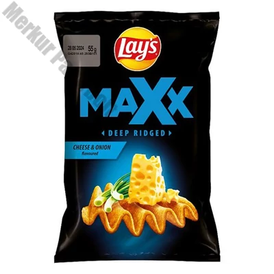 Burgonyachips LAY`S Max sajtos-hagymás 55 g