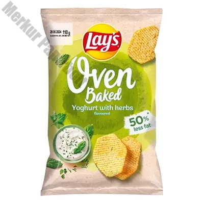 Burgonyachips LAY`S Oven Baked joghurtos-zöldfűszeres 110 g