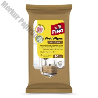 Bútorápoló törlőkendő FINO nedves 30 darabos