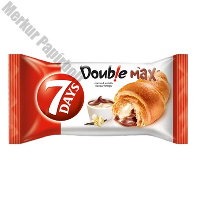 Croissant 7DAYS Double kakaós és vaníliás töltelékkel 80 g