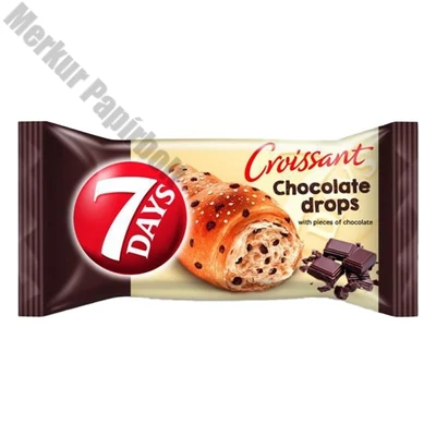 Croissant 7DAYS Max Chocolate Drops csokoládé darabokkal 70 g