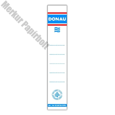 Cserecímke iratrendezőhöz DONAU 50 mm 28x153 cm kétoldalas fehér