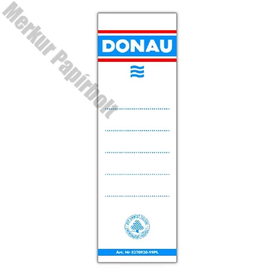 Cserecímke iratrendezőhöz DONAU 54x153 cm öntapadós fehér