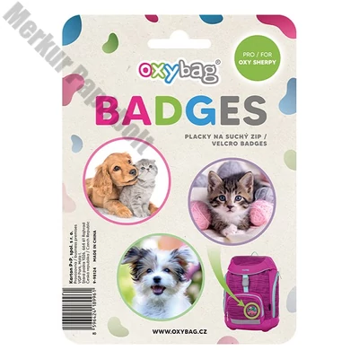 Cserélhető matrica OXY táskára 3 darabos Pets