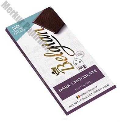 Csokoládé BELGIAN Dark No Sugar édesítőszeres étcsokoládé 100 g