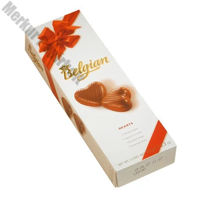 Csokoládé BELGIAN Hearts Hazelnut szívdesszert 65 g