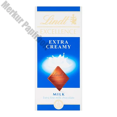 Csokoládé LINDT Excellence Extra Creamy tejcsokoládé 100 g
