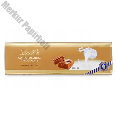 Csokoládé LINDT Gold Milk tejcsokoládé 300 g