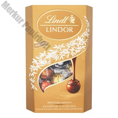 Csokoládé LINDT Lindor Assorted vegyes csokoládé golyók díszdobozban 337 g