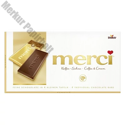 Csokoládé MERCI Kávés-Tejszínes 100 g