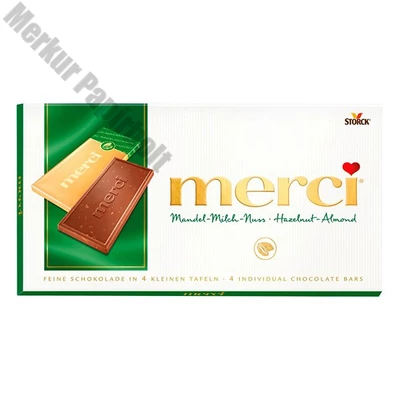 Csokoládé MERCI Mandulás-Mogyorós 100 g