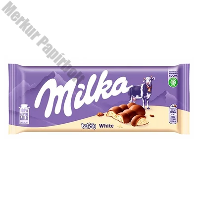Csokoládé MILKA Bubbly White fehércsokoládés 95 g