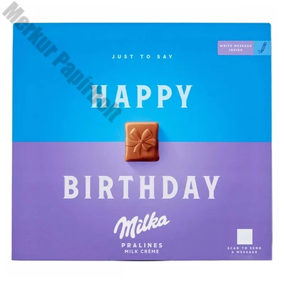 Csokoládé MILKA Happy Birthday alpesi tejkrémes 110 g