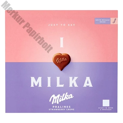 Csokoládé MILKA ILoveMilka epres krémtöltelékes 110 g