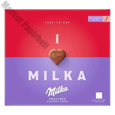 Csokoládé MILKA ILoveMilka mogyorókrémes 110 g