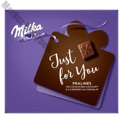 Csokoládé MILKA JustForYou praliné kakaós krémtöltelékkel 110 g