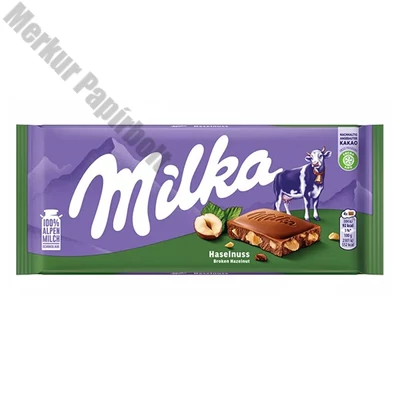 Csokoládé MILKA Törtmogyorós 90 g