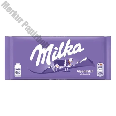 Csokoládé táblás MILKA Alpesi tej 90 g