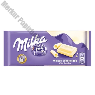 Csokoládé táblás MILKA Fehércsokis 90 g
