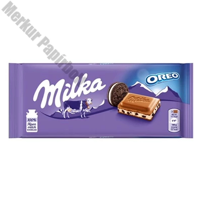 Csokoládé táblás MILKA Oreo 100 g