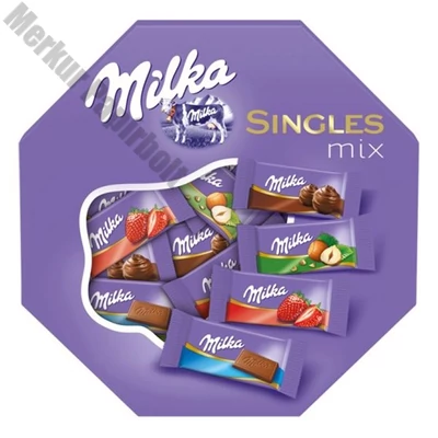Csokoládé válogatás MILKA Singles mix 138 g