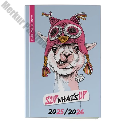Diák zsebkönyv REALSYSTEM papírborító 125x205mm láma 2025-2026