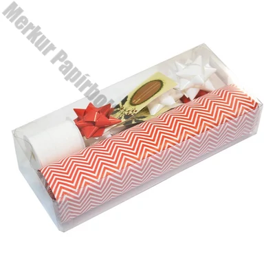 Díszcsomagoló CREATIVE szett karácsonyi öntapadós csillag, kötöző, papír