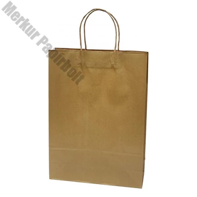 Dísztasak CREATIVE Classic Simple XL 31x42x11 cm kraft egyszínű arany sodort füles