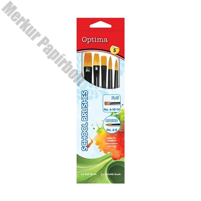 Ecset készlet OPTIMA prémium kerek (6,8) és lapos (6,10,14)