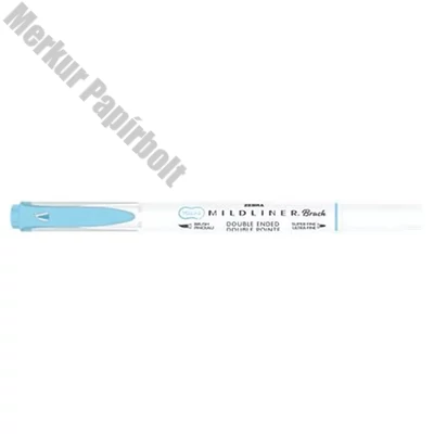 Ecsetfilc kétvégű ZEBRA Mildliner Fluorescent kék