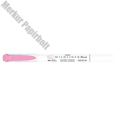 Ecsetfilc kétvégű ZEBRA Mildliner Fluorescent rózsaszín