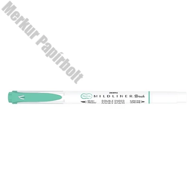 Ecsetfilc kétvégű ZEBRA Mildliner Fluorescent türkiz