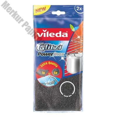 Edénysúroló VILEDA Glitzi Power Inox párna 2 darabos