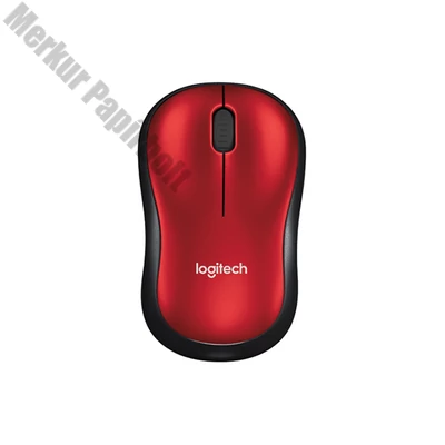 Egér vezeték nélküli LOGITECH M185 2,4 Ghz 1000 DPI piros