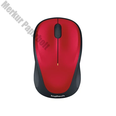 Egér vezeték nélküli LOGITECH M235 2,4 Ghz 1000 DPI piros