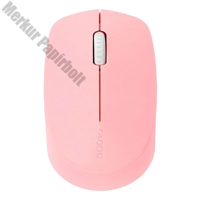 Egér vezeték nélküli RAPOO M100 Silent Bluetooth 2,4 Ghz 1300 DPI rózsaszín
