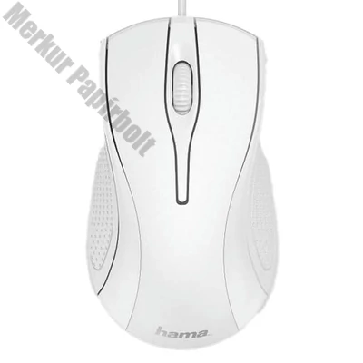 Egér vezetékes HAMA MC-200 USB 1200 DPI fehér