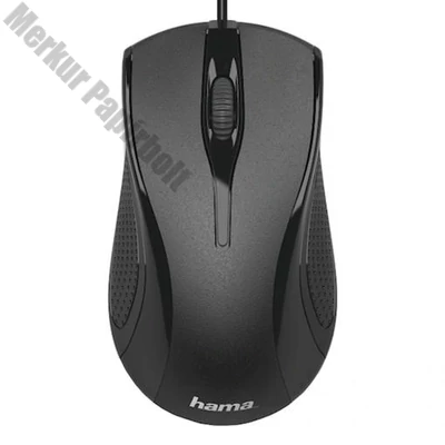 Egér vezetékes HAMA MC-200 USB 1200 DPI fekete