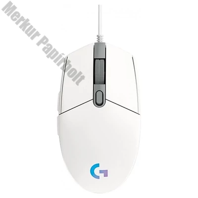 Egér vezetékes LOGITECH G102 LightSync USB 6 gombos 8000 DPI fehér