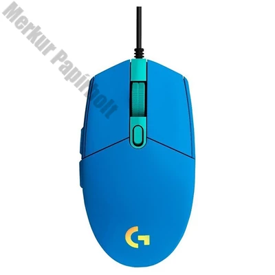 Egér vezetékes LOGITECH G102 LightSync USB 6 gombos 8000 DPI kék