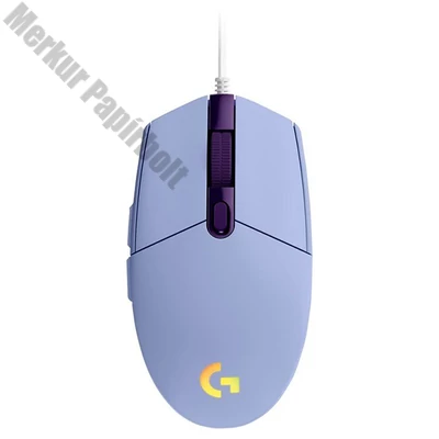 Egér vezetékes LOGITECH G102 LightSync USB 6 gombos 8000 DPI lila