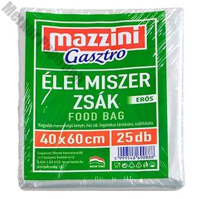 Élelmiszerzsák MAZZINI Gastro erős 40x60cm 25 darabos