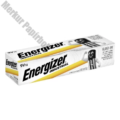 Elem ENERGIZER "AlkalinePowerIndustrial" 9V 12 darabos