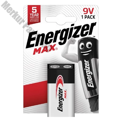 Elem ENERGIZER "Max" 9V 1 darabos