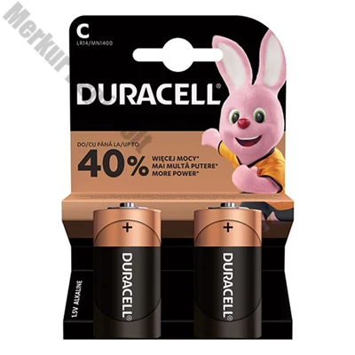 Elem baby DURACELL Basic MN1400 C 2-es