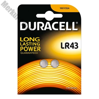 Gombelem DURACELL LR43 2-es