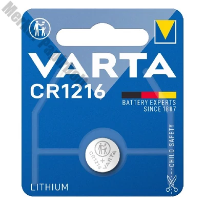 Elem gomb VARTA CR1216